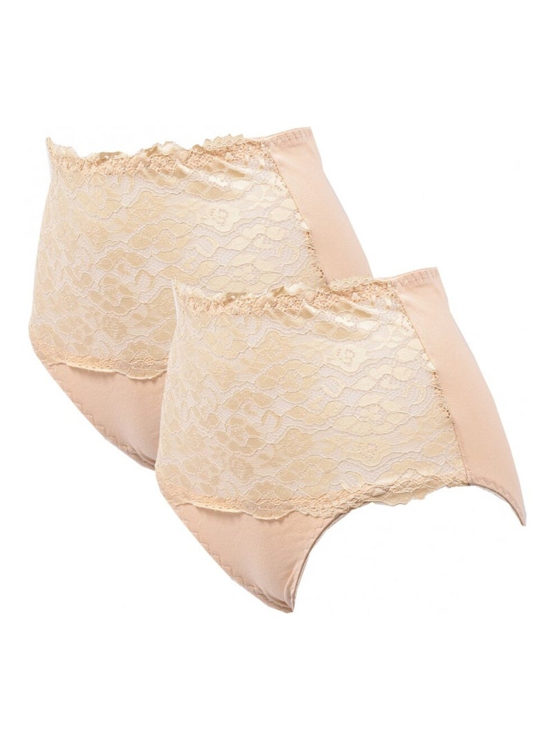 Slip Donna KINDY - Confezione da 2 Marrone - Kiabi