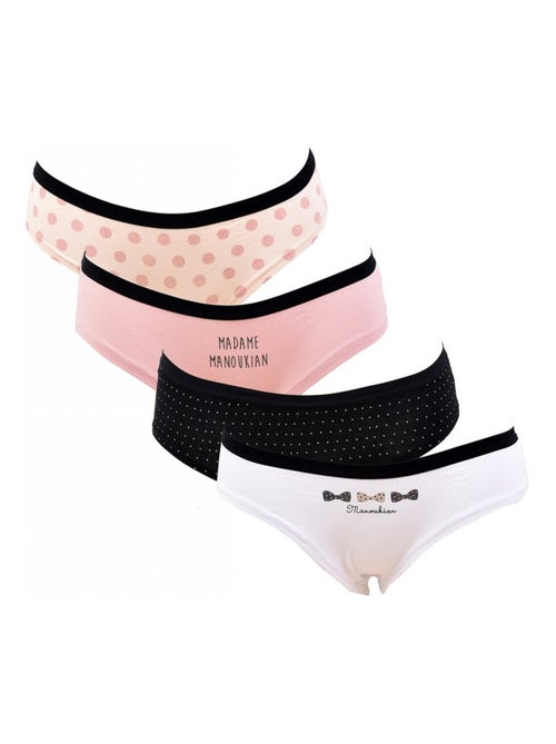 Slip Donna MANOUKIAN Underwear - Confezione da 4 - Kiabi