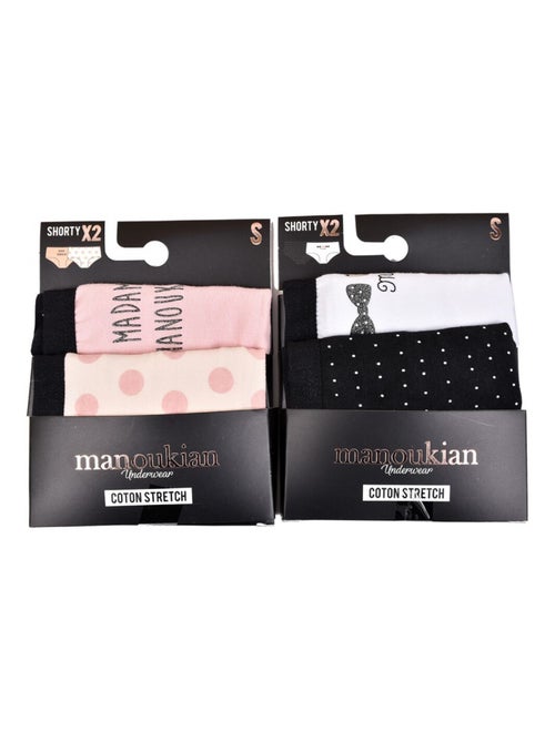 Slip Donna MANOUKIAN Underwear - Confezione da 4 - Kiabi