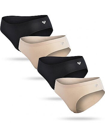 Slip donna microfibra invisibili taglio laser ROXY x4