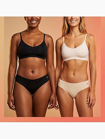 Slip donna microfibra invisibili taglio laser ROXY x4