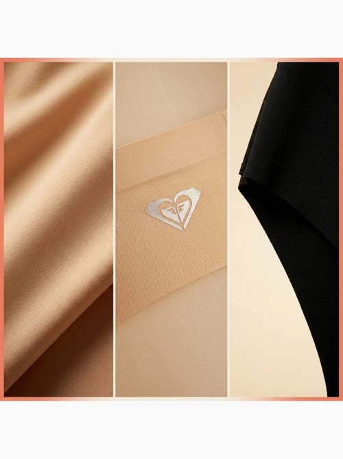 Slip donna microfibra invisibili taglio laser ROXY x4 - Kiabi Slip donna microfibra invisibili taglio laser ROXY x4 - Kiabi