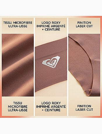 Slip donna microfibra invisibili taglio laser ROXY x4
