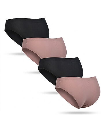 Slip donna microfibra invisibili taglio laser ROXY x4