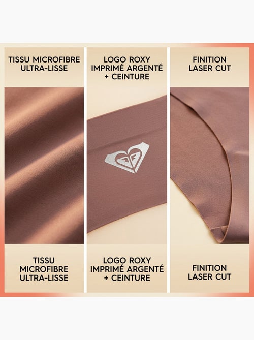 Slip donna microfibra invisibili taglio laser ROXY x4 - Kiabi Slip donna microfibra invisibili taglio laser ROXY x4 - Kiabi