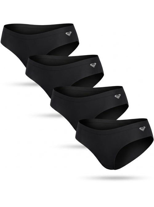 Slip donna microfibra invisibili taglio laser ROXY x4 - Kiabi Slip donna microfibra invisibili taglio laser ROXY x4 - Kiabi