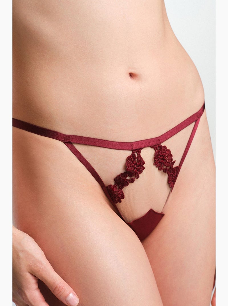 Slip donna olea string penti Rosso bordeaux - Kiabi