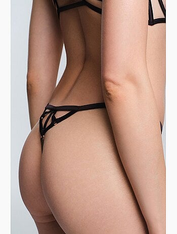 Slip donna onyx string penti