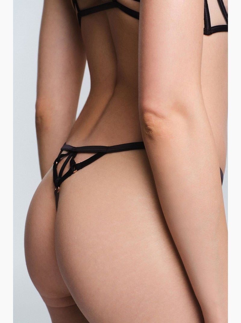 Slip donna onyx string penti Nero - Kiabi