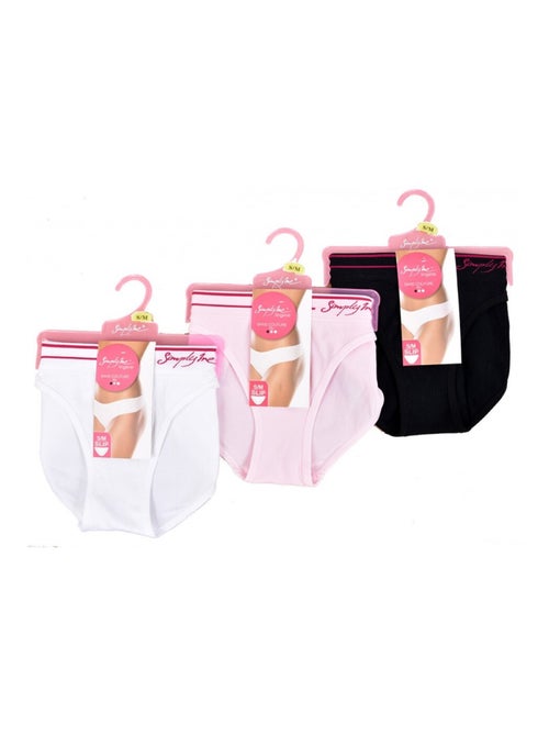 Slip Donna SIMPLY ME - Confezione da 3 - Kiabi