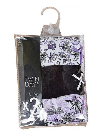 Slip donna TWINDAY - Confezione da 3