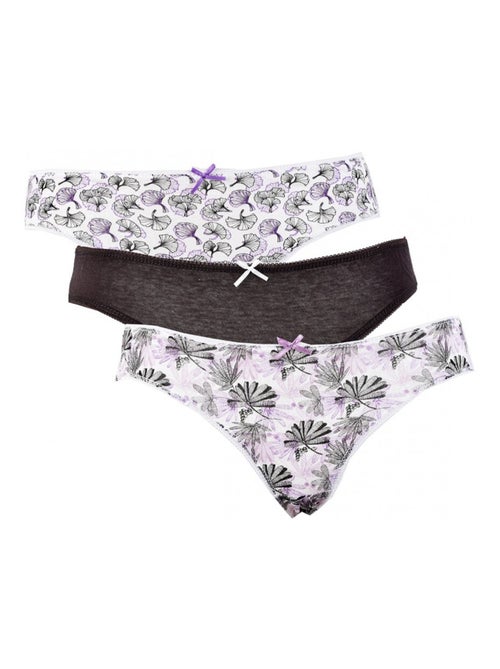 Slip donna TWINDAY - Confezione da 3 - Kiabi