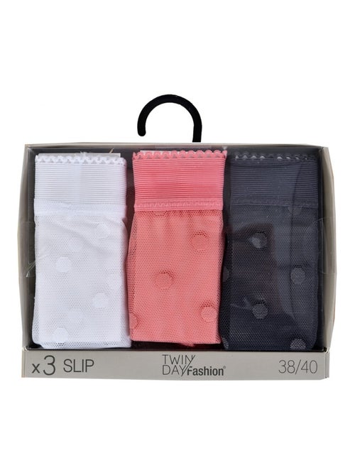 Slip donna TWINDAY - Confezione da 3 - Kiabi