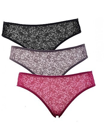 Slip donna TWINDAY - Confezione da 3
