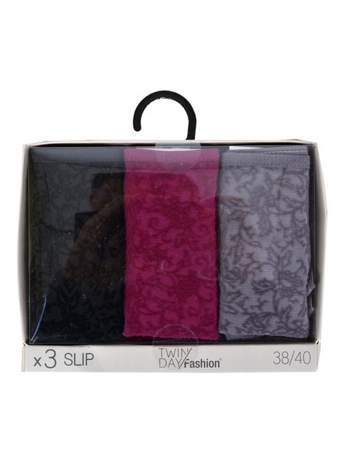 Slip donna TWINDAY - Confezione da 3 - Kiabi