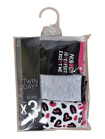 Slip donna TWINDAY - Confezione da 3