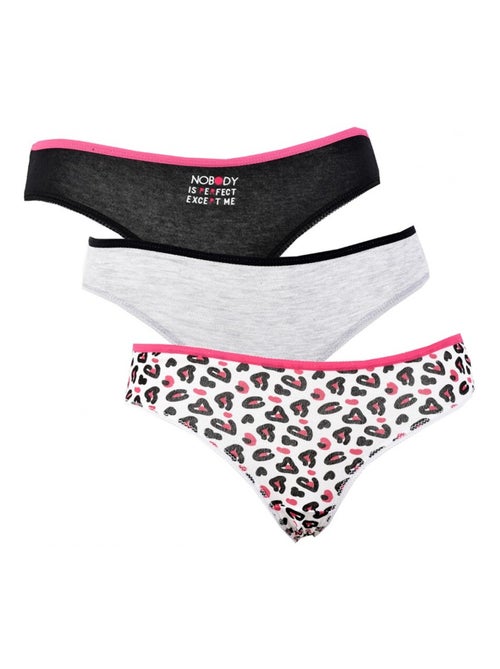 Slip donna TWINDAY - Confezione da 3 - Kiabi