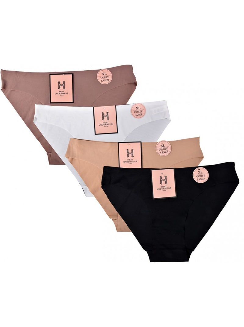Slip Donna Ultra Comfort Taglio Laser - Confezione da Multicolore - Kiabi