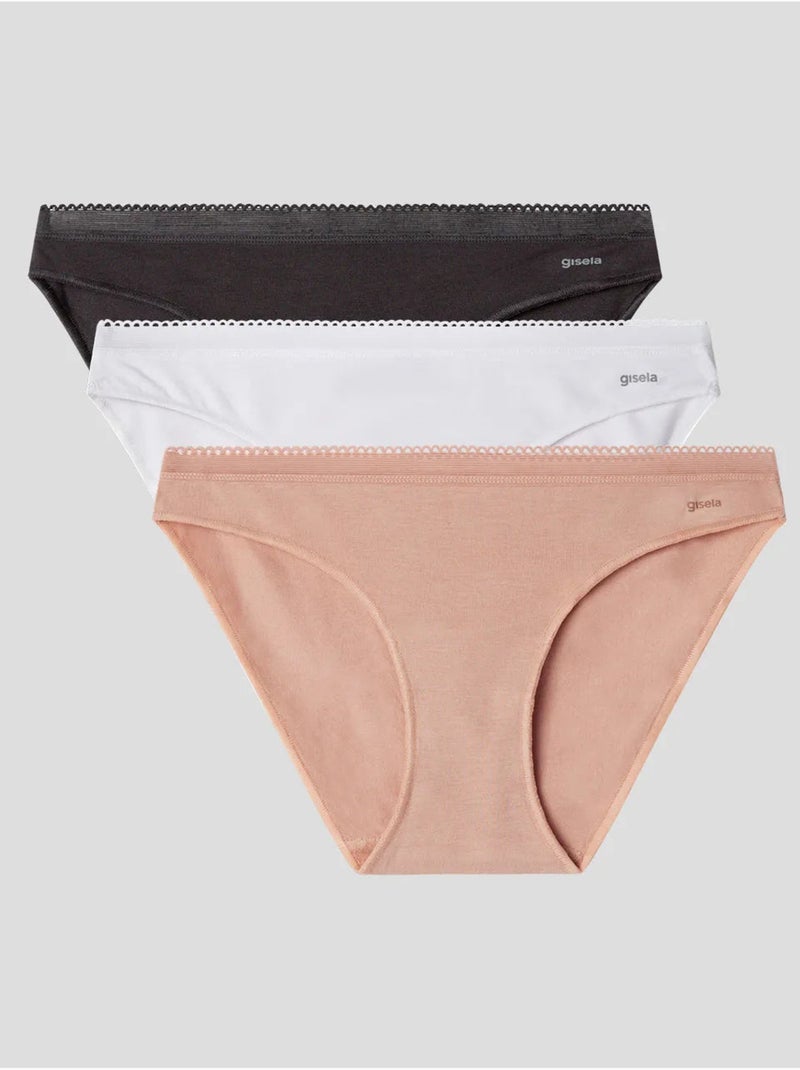 Slip Extra-piatto in Modal Lenzing Bianco - Kiabi