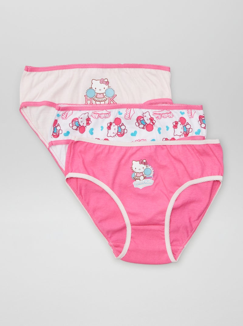 Slip 'Hello Kitty' - Set di 3 ROSA - Kiabi