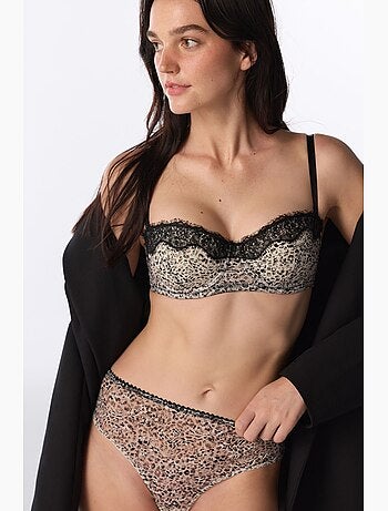 Slip hipster cheeky stampati con stampa leopardata penti