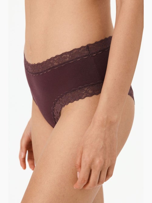 Slip hipster confortevole in cotone penti - Kiabi Slip hipster confortevole in cotone penti - Kiabi