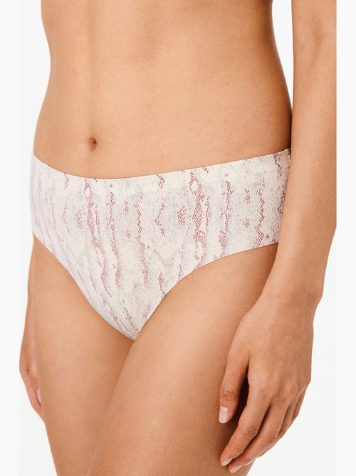 Slip hipster fit con stampa serpente invisibile penti - Kiabi Slip hipster fit con stampa serpente invisibile penti - Kiabi