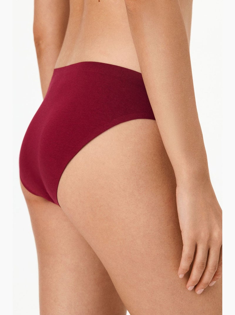 Slip hours senza segni penti Rosso bordeaux - Kiabi