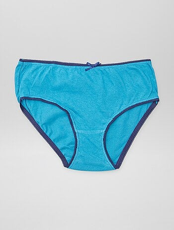 Slip in cotone stampati - set di 5