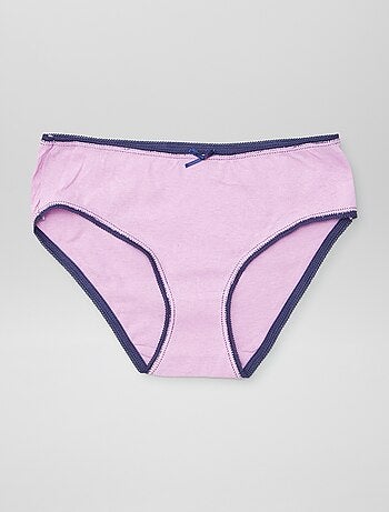 Slip in cotone stampati - set di 5