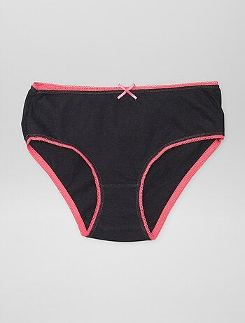 Slip in cotone stampati - set di 5