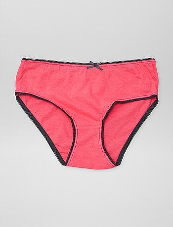 Slip in cotone stampati - set di 5