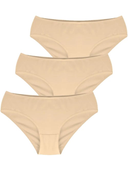Slip in jersey di cotone a vita bassa, confezione da 3 penti - Kiabi Slip in jersey di cotone a vita bassa, confezione da 3 penti - Kiabi