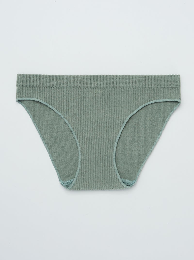Slip in maglia kaki - Kiabi