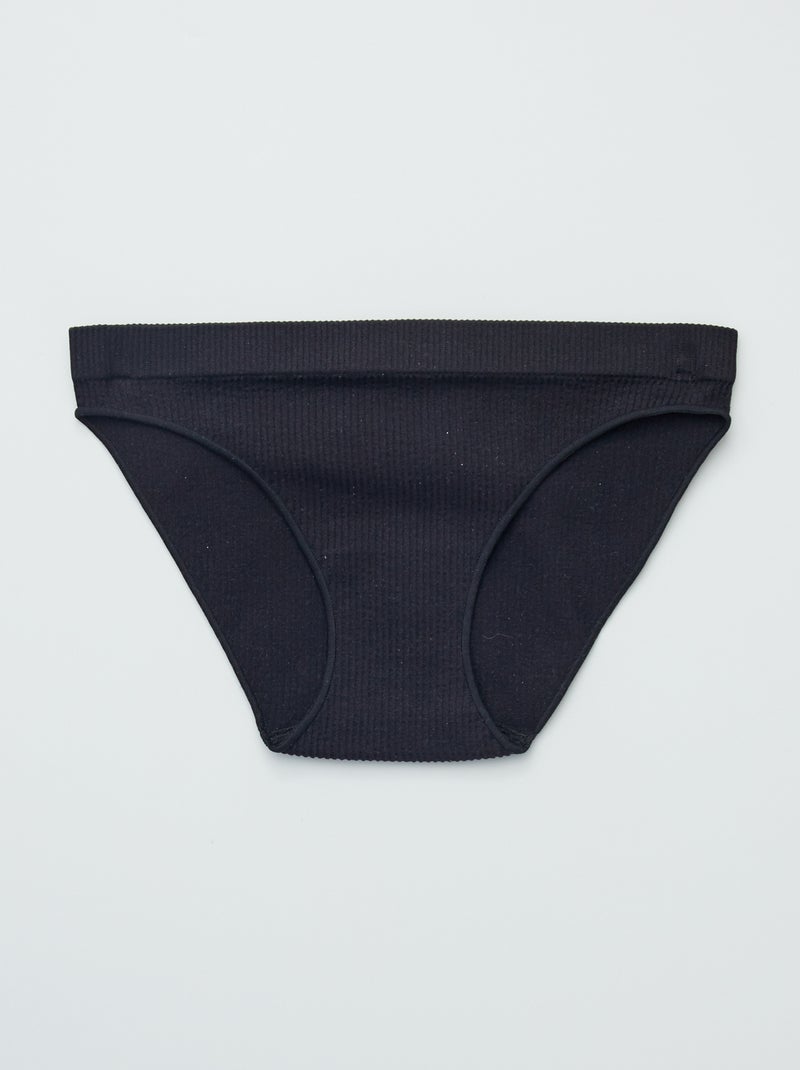Slip in maglia nero - Kiabi