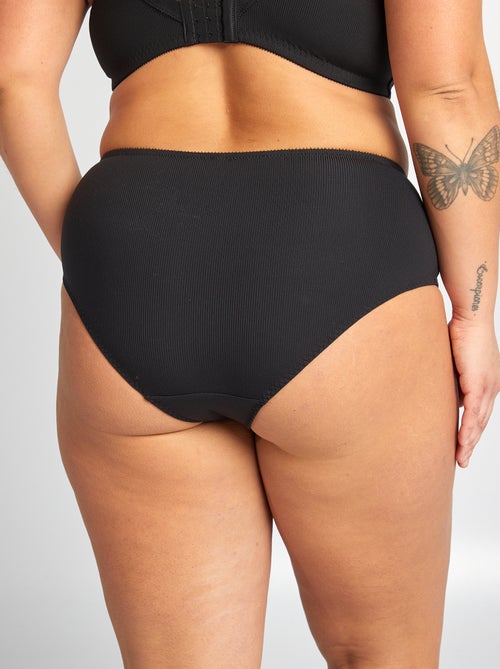 Slip in microfibra a coste - Kiabi