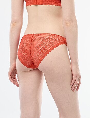 Slip in microfibra e pizzo