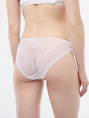 Slip in microfibra e pizzo