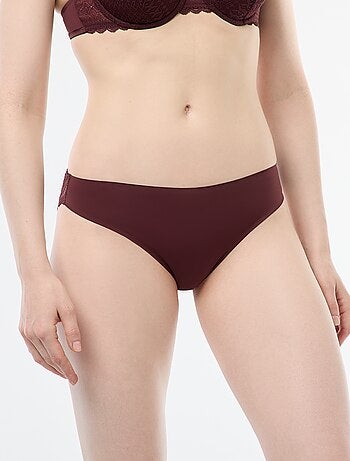 Slip in microfibra e pizzo