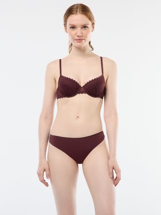 Slip in microfibra e pizzo