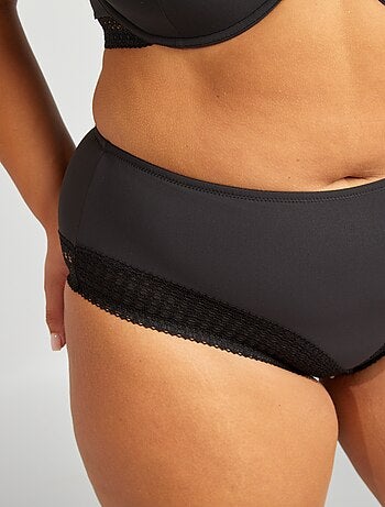 Slip in microfibra e pizzo
