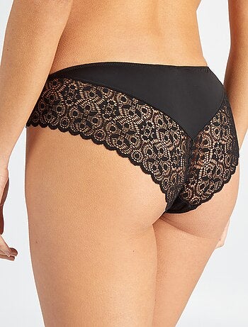 Slip in microfibra e pizzo