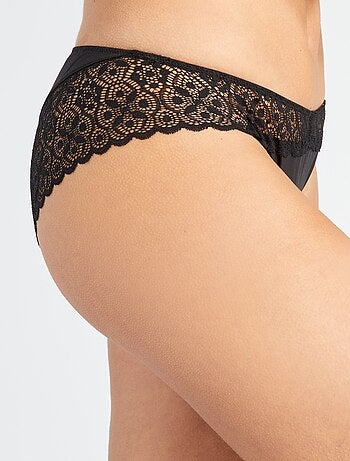 Slip in microfibra e pizzo