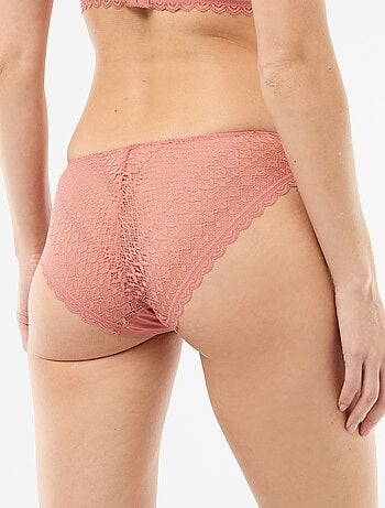 Slip in microfibra e pizzo