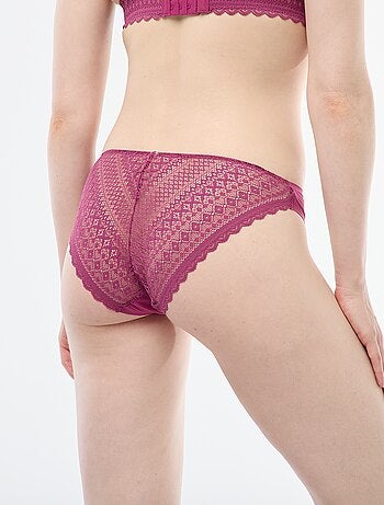 Slip in microfibra e pizzo