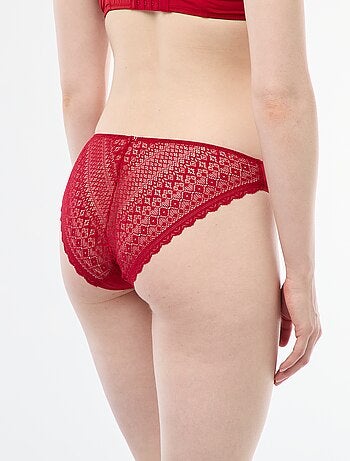 Slip in microfibra e pizzo