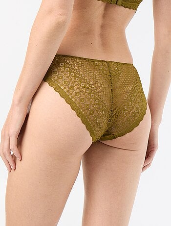 Slip in microfibra e pizzo
