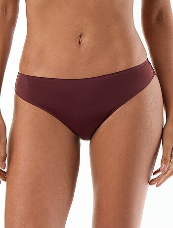 Slip in microfibra e pizzo