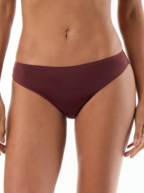 Slip in microfibra e pizzo - Kiabi Slip in microfibra e pizzo - Kiabi