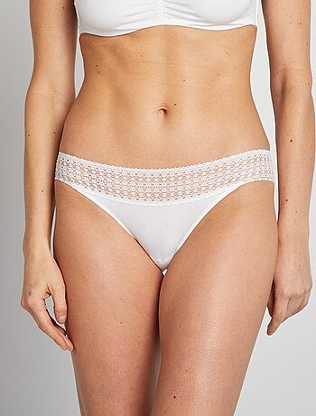 Slip in pizzo e a coste